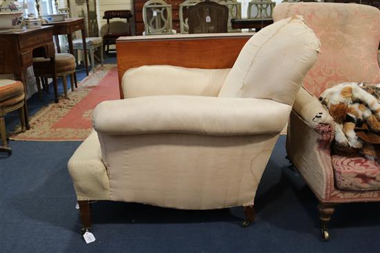 A Victorian Chesterfield armchair H.2ft 9in. W.2ft 10in. D. 3ft 4in.